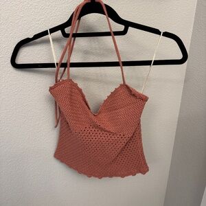 Wilfred Halter Neck Crochet Top - Never Worn